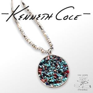 Elegant Silver-tone Kenneth Cole Necklace | 18” + 3” Extension